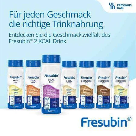 Fresubin 2 kcal Drink, 16x200 ml - Vanilla Flavor, Fresenius Kabi