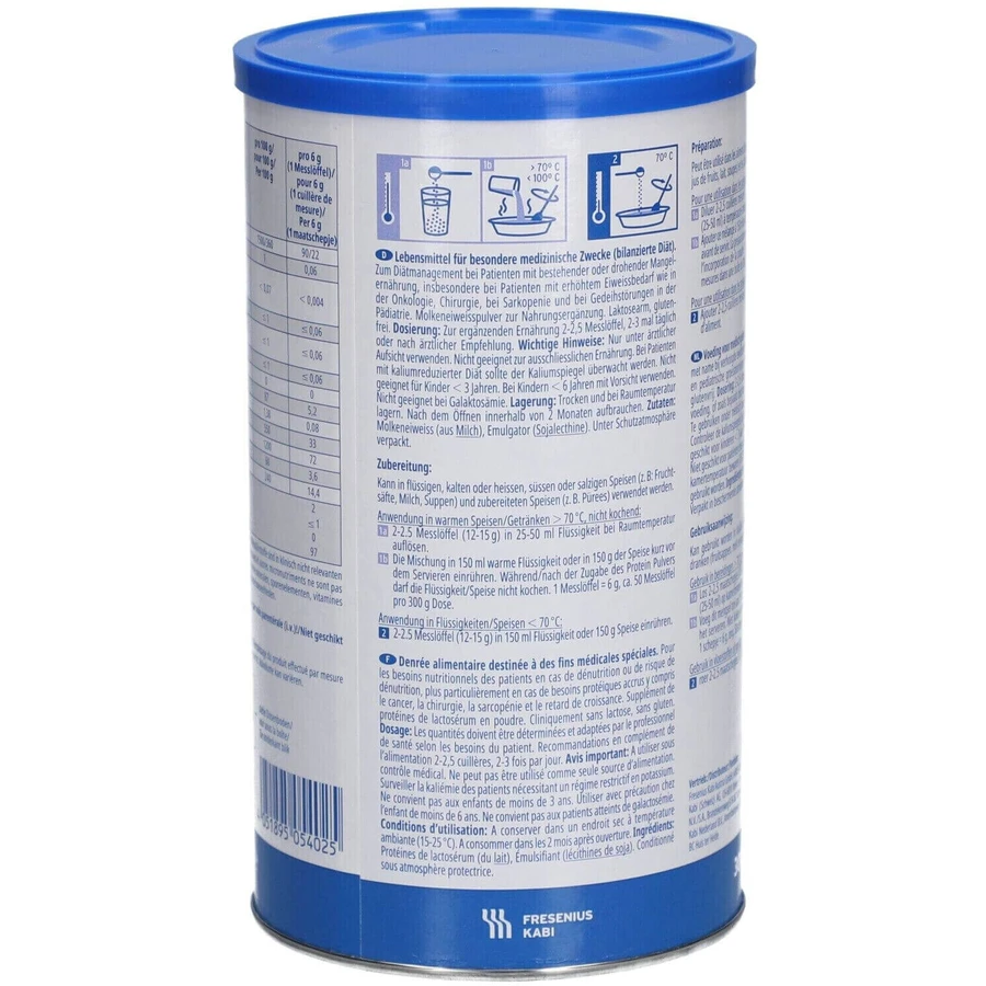 Fresubin pudră proteică neutră, 4x300 g -  fără gluten și lactoză, Fresenius Kabi