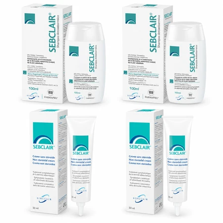 Shampoo Sebclair, 200 ml + Crema per la pelle Sebclair, 60 ml