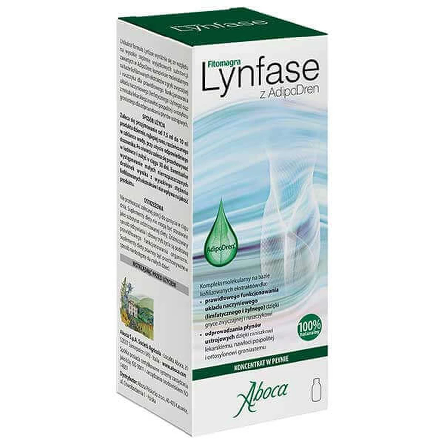 Fitomagra Lynfase z AdipoDren, koncentrat w płynie, 4x180 g: ceny i cechy