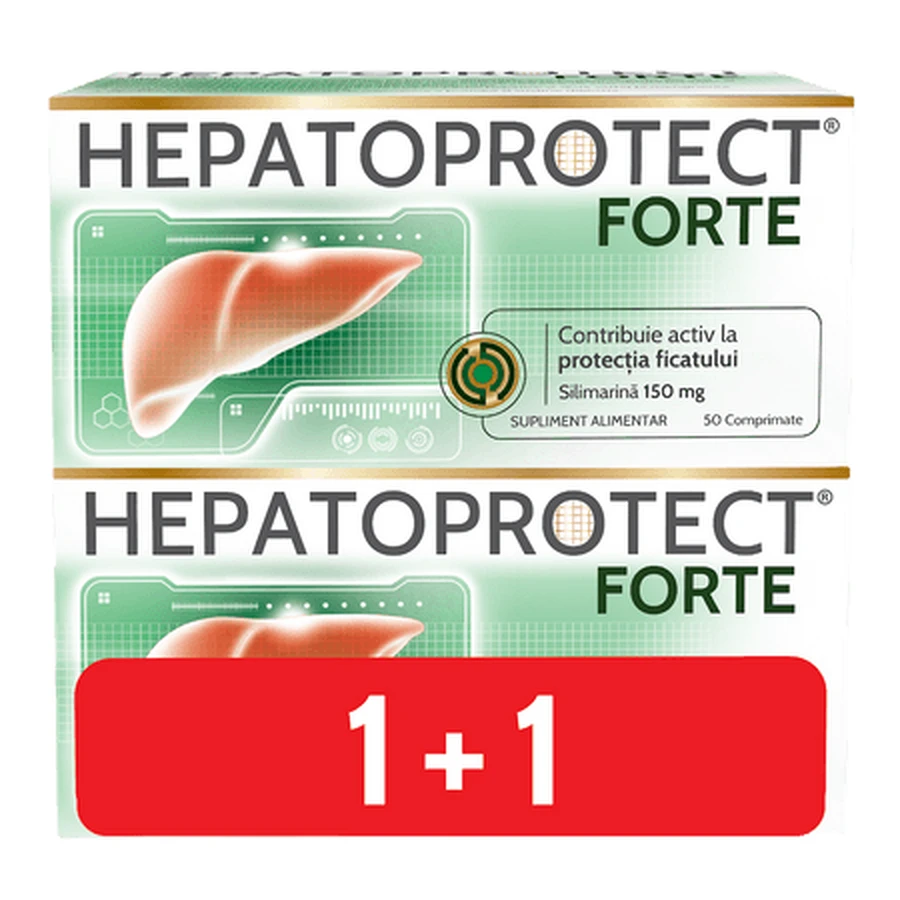 Hepatoprotect Forte-Packung, 2 × 50 Tabletten, Biofarm