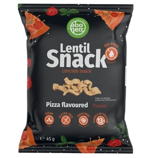 Linsensnacks mit Pizzageschmack, 45 g, Abonett