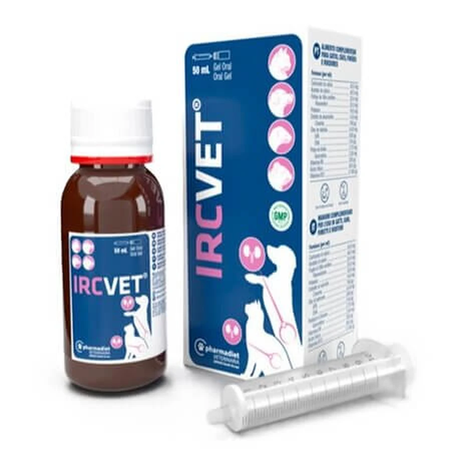 Ircvet Gel, 50 ml, Pharmadiet — un integratore per la funzionalità renale di cani, gatti, furetti e roditori