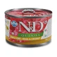 Hrana umeda cu carne de prepelita si nuca de cocos pentru caini adulti Adult Mini Quinoa Skin and Coat N&D, 140 g, Farmina