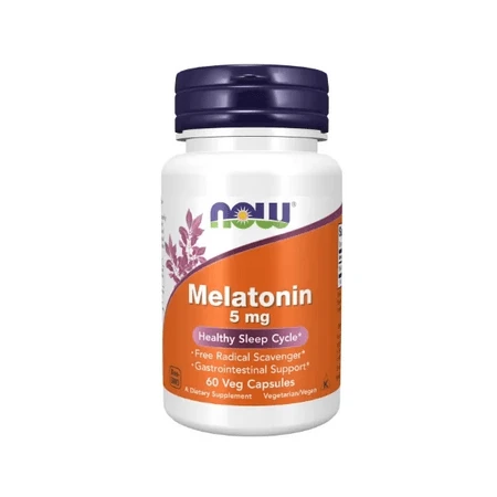 Melatonin, 5 mg, 60 vegetarische Kapseln, Now Foods