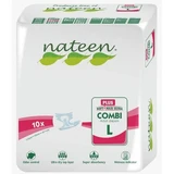 Combi Plus Line Adult Diapers, Size L, 10-pack, Nateen
