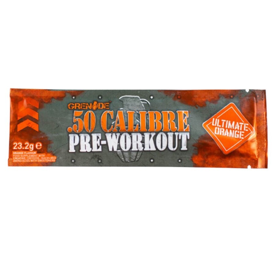 Grenade .50 Caliber Pre Workout, Energiekomplex, Orangengeschmack, 23.2 G