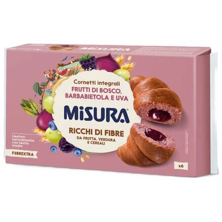 Vollkorn-Croissant mit Beeren, Rote Bete und Weintrauben, 308 g, Misura