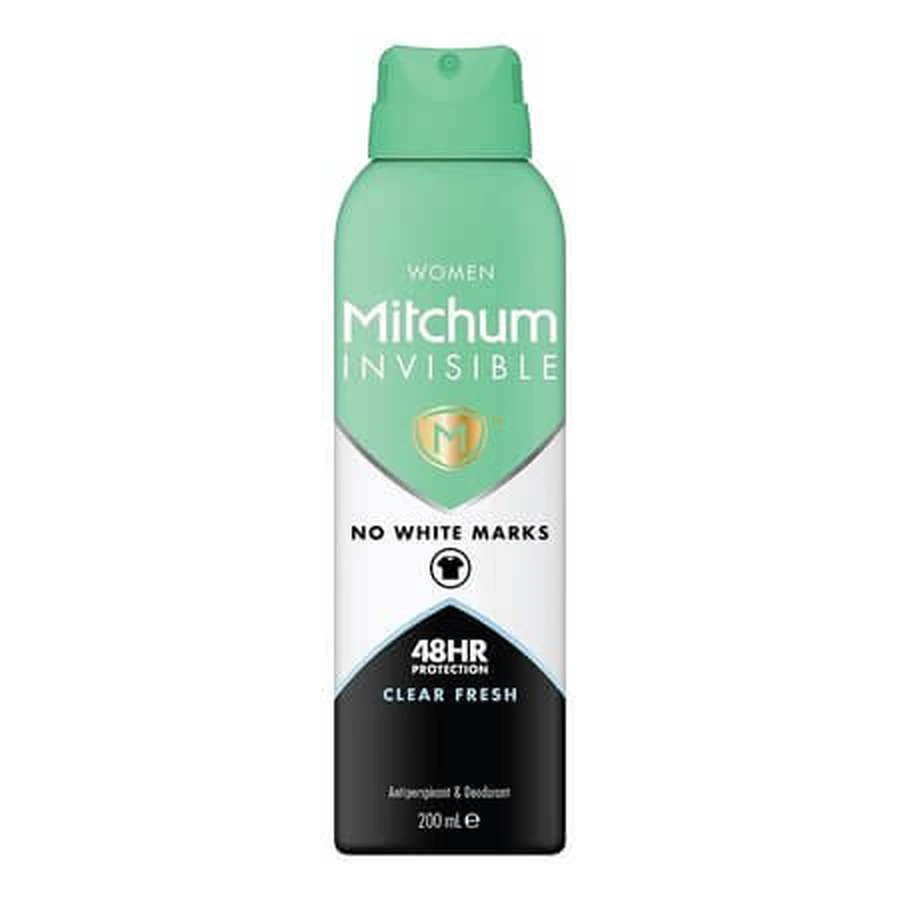 Triple Odor Defense Clear Fresh Antitranspirant-Spray, 200 ml, Mitchum