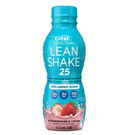 Total Lean 25 Shake mit Erdbeergeschmack und Schlagsahne, 414 ml, GNC