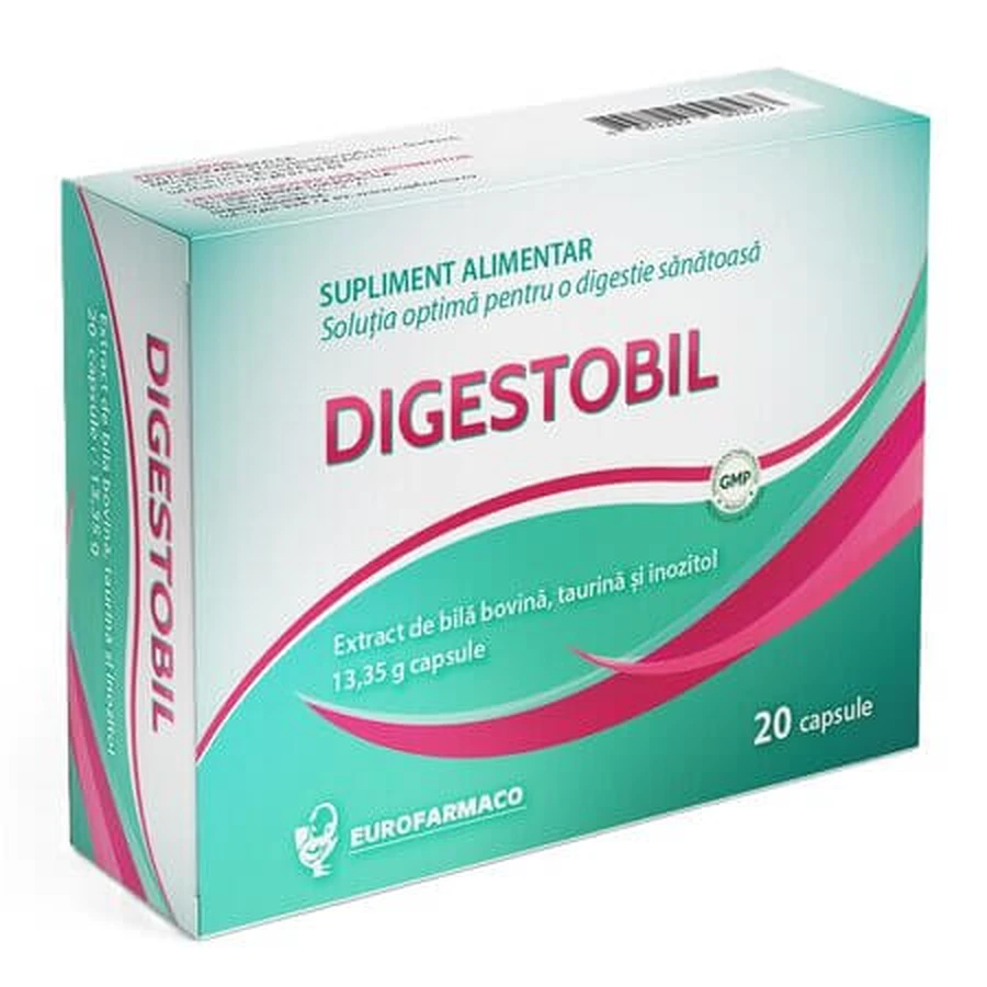 Digestobil, 20 gélules végétariennes, Eurofarmaco