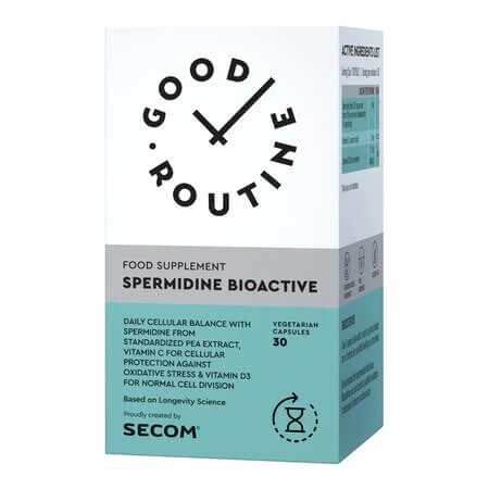 Bioaktives Spermidin „Good Routine“, 30 vegetarische Kapseln, Secom