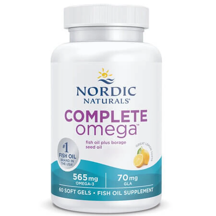 Kompletter Omega-Fettsäure-Komplex, 60 Weichkapseln, Nordic Naturals