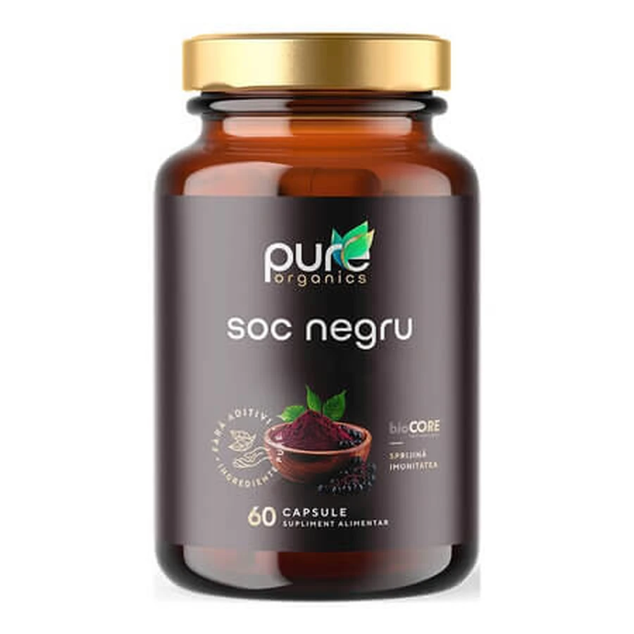 Saúco negro, 60 cápsulas, Pure Organics