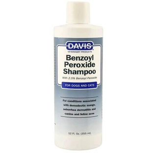 Shampoo mit 2,5 % Benzoylperoxid für Hunde und Katzen, 355 ml, Davis