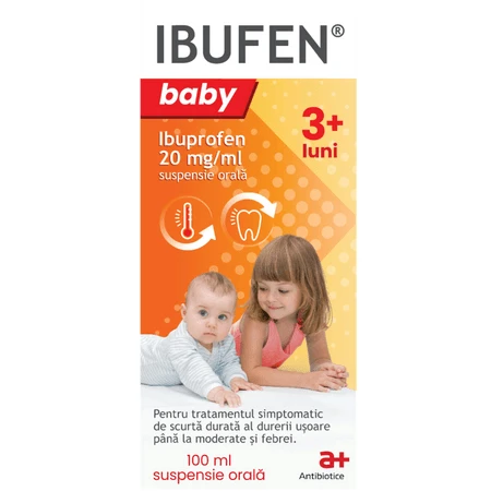 Ibufen Baby, 20 mg/ml Tränklösung, 100 ml, Antibiotice SA