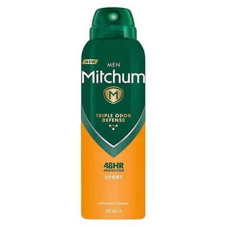 Triple Odor Defense Sport-Antitranspirant-Spray für Männer, 200 ml, Mitchum