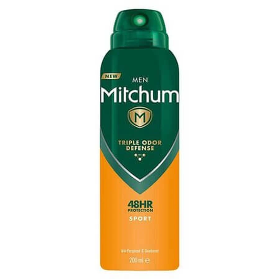 Triple Odor Defense Sport-Antitranspirant-Spray für Männer, 200 ml, Mitchum