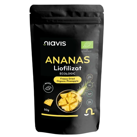 Gefriergetrocknete Ananas, 50 g, Niavis