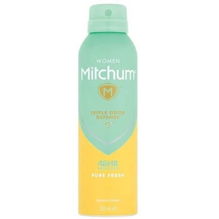 Triple Odor Defense Pure Fresh Deodorant-Spray mit Aloe Vera und Vitamin A, 200 ml, Mitchum