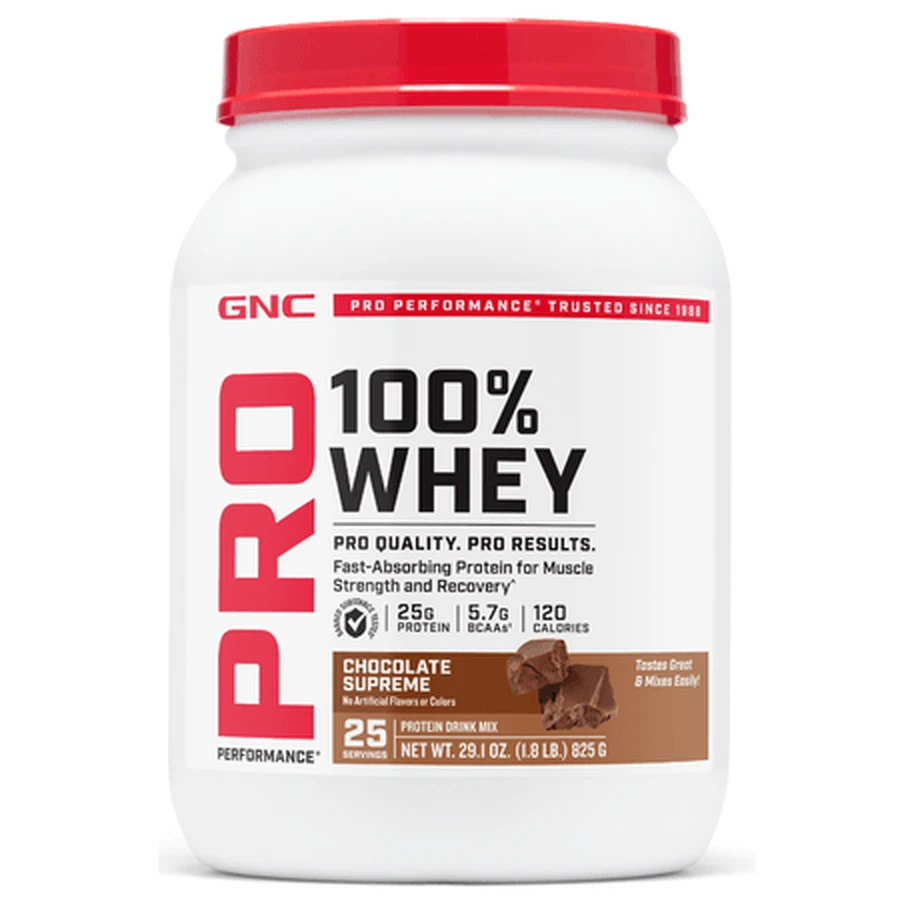 Pro Performance – odżywka białkowa z serwatki o smaku czekoladowym w proszku, 825 g, GNC: ceny i cechy