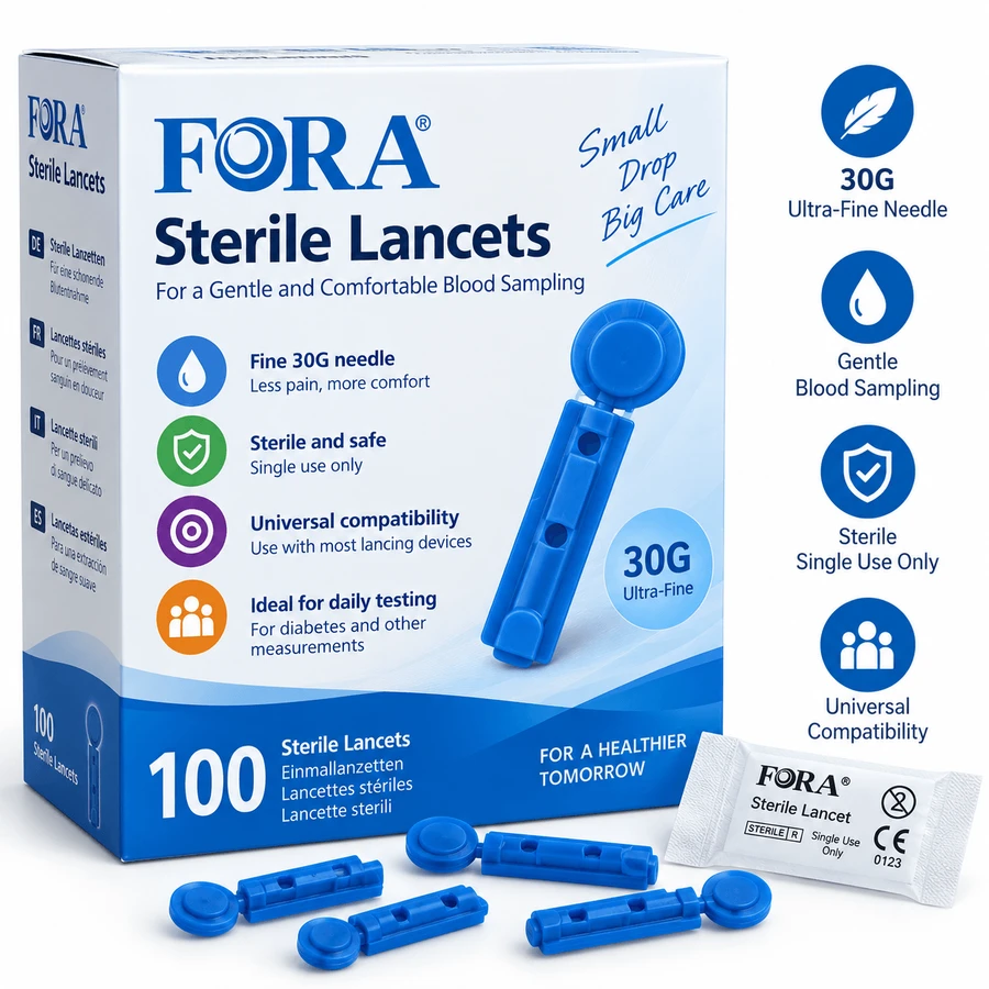 FORA Steriele lancetten 30G – 100 stuks