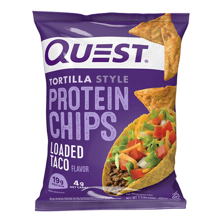 Quest Tortilla Stil Protein-Chips, Taco gewürzt Protein-Chips, 32 G