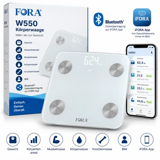 FORA W550 Bluetooth Körperwaage