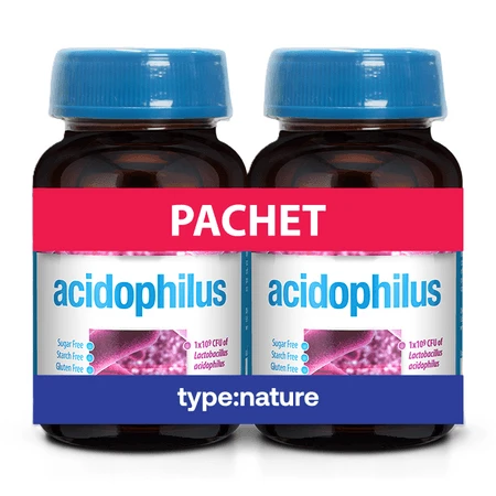 Acidophilus-Packung, 60 Tabletten + 60 Tabletten, Naturmil
