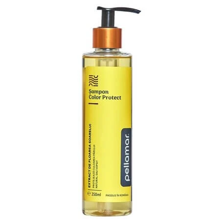 Beauty Hair Deluxe Shampoo mit Sonnenblumenextrakt zum Farbschutz, 250 ml, Pellamar