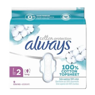 Tampons hygiéniques « Ultra Cotton Protection », taille 2, lot de 9, Always