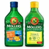 Ulei de pește norvegian 250 ml + Ulei de pește cu Omega-3, 250 ml 
