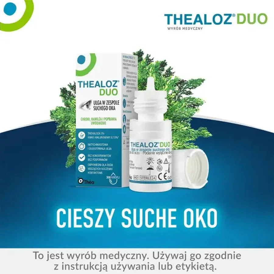 Thealoz Duo Augentropfen, 4 × 10 ml, Thea