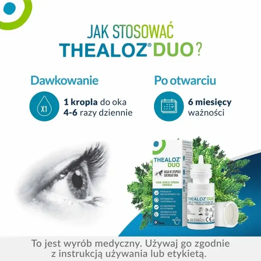 Thealoz Duo Augentropfen, 4 × 10 ml, Thea
