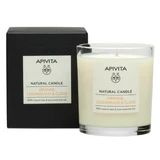 Apivita Naturkerze: Orange, Zedernholz und Nelke, 235 g