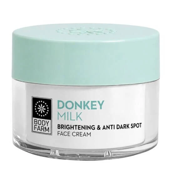 BODYFARM Gesichtscreme mit Eselsmilch zur Hautaufhellung und gegen Pigmentflecken, 50 ml