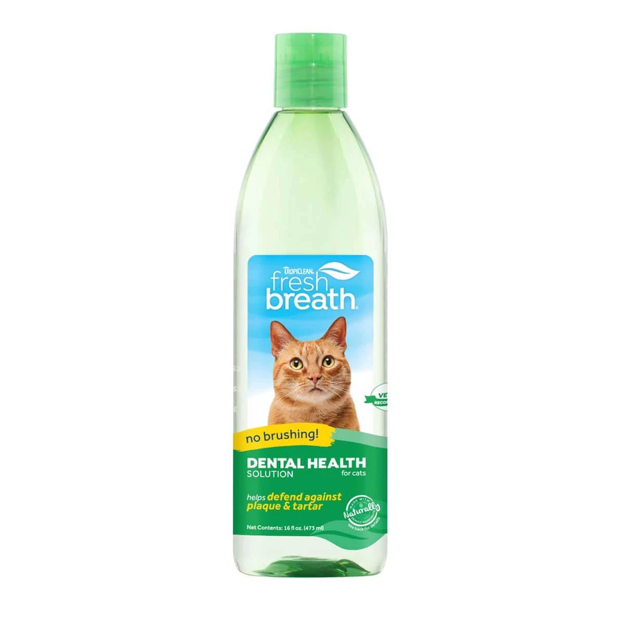 TropiClean - Additivo per l'acqua per l'igiene orale dei gatti, 473 ml
