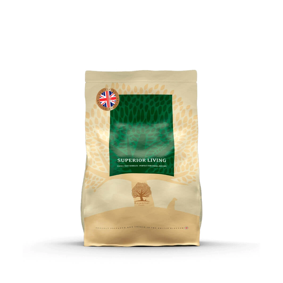 ESSENTIAL Superior Living, XS-S, Huhn und Ente, getreidefreies Trockenfutter für Hunde, 2,5 kg