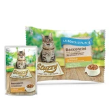 STUZZY Chunks Pack, pollo y ternera, bolsitas de comida húmeda para gatos (en gelatina), paquete múltiple, 85 g x 4