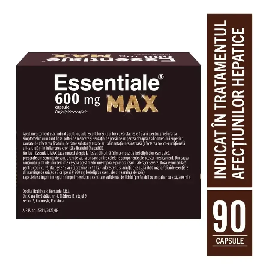 Essentiale MAX 600 mg, confezione 4+1, 5 x 90 capsule, Sanofi