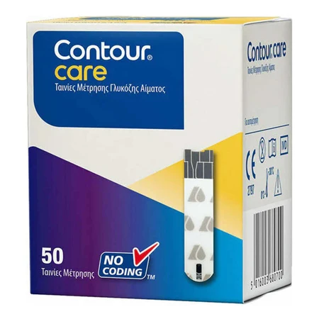 Ascensia Contour Care Taste de monitorizare a glicemiei 2x50 test