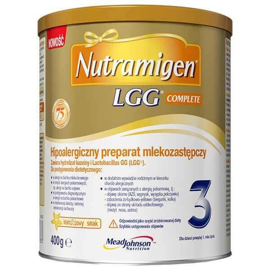 Nutramigen 3 LGG Complete, 4 x 400 g, Mead Johnson Nutrition