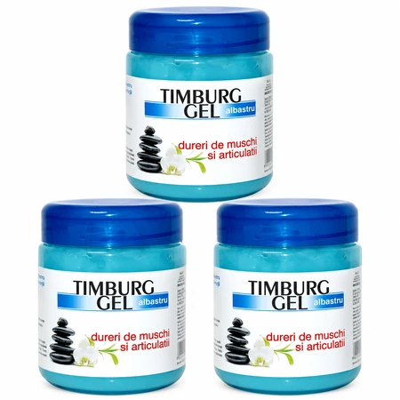 Gel de masaje Timburg Blue, 3 x 500 g, Transrom