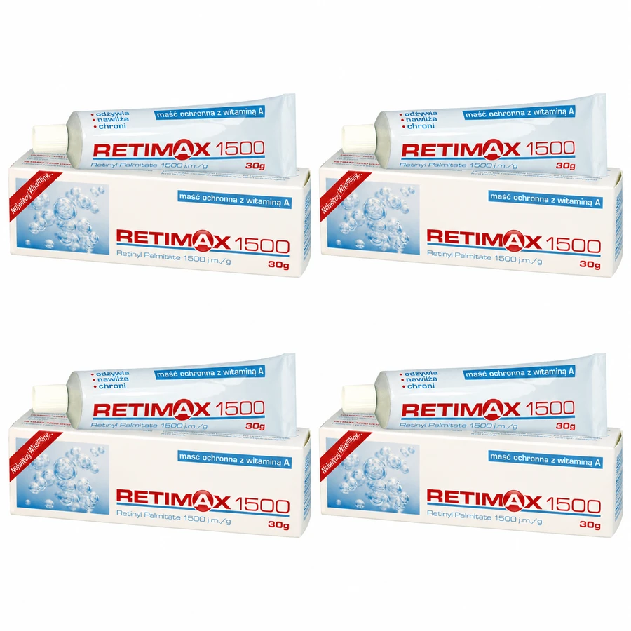 Retimax 1500 unguent protector cu vitamina A, 4x30 g, Farmina