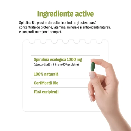 Spirulina Bio 1000 mg, 2x100 Tabletten, Alevia