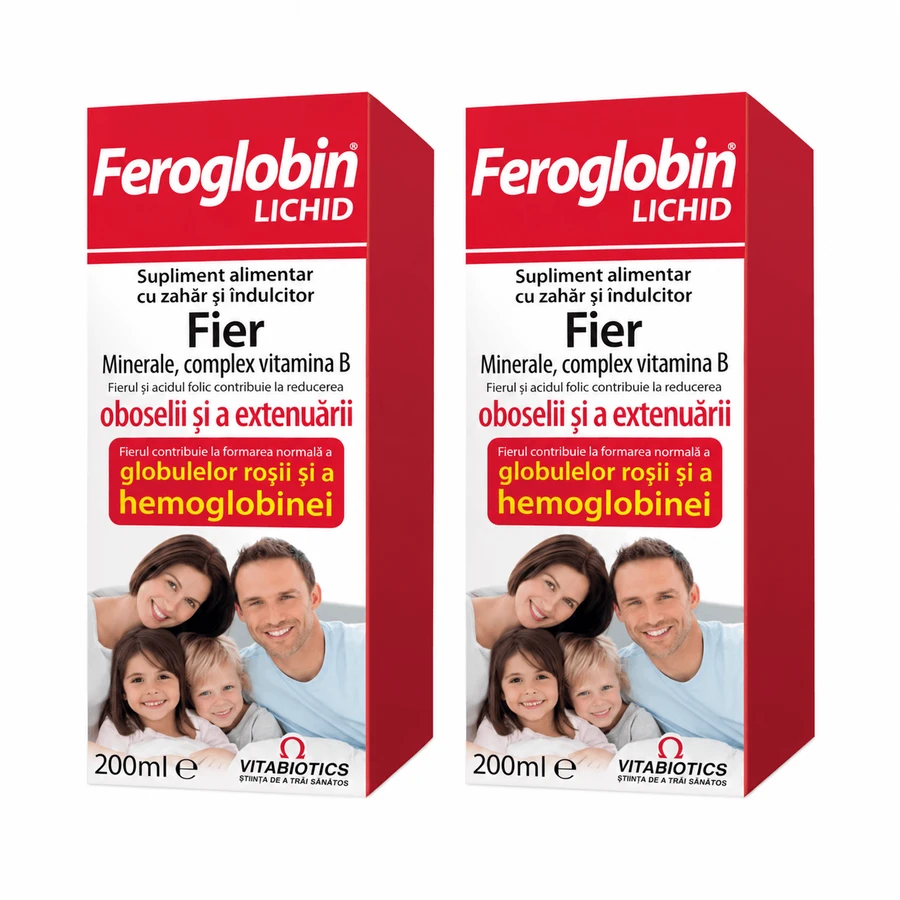 Feroglobine B12 sirop, 2x200 ml, Vitabiotics