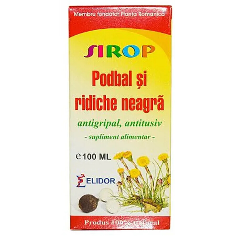 Sirop podbal si ridiche neagra 100 ml, Elidor