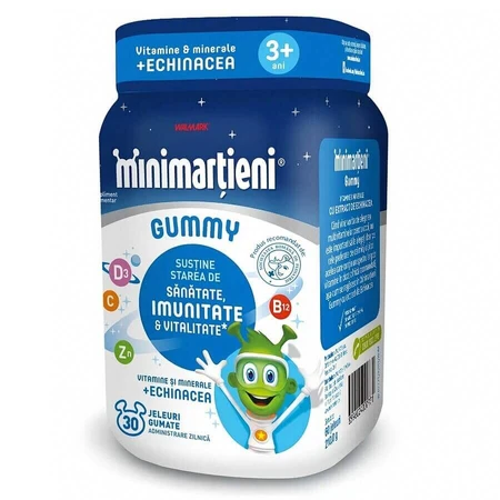 Minimarțieni gominolas con Equinácea Gummy, 2x60 gominolas, Walmark