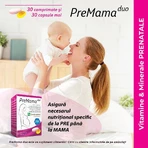 Complex de mulivitamine PreMama Duo, 2x30 comprimate, Alkaloid