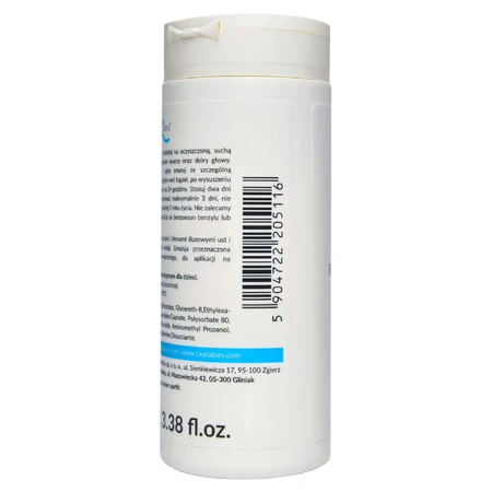 CxScabies Benzyl Benzoate 25%, émulsion légère, pour la gale et les démangeaisons, 2x100 ml